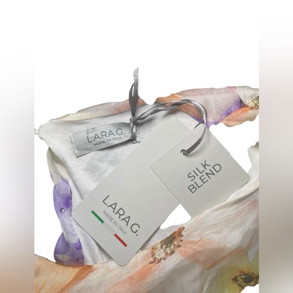 Lara G New NWT Floral Silk Blend Dress Size Medium - Picture 5 of 6